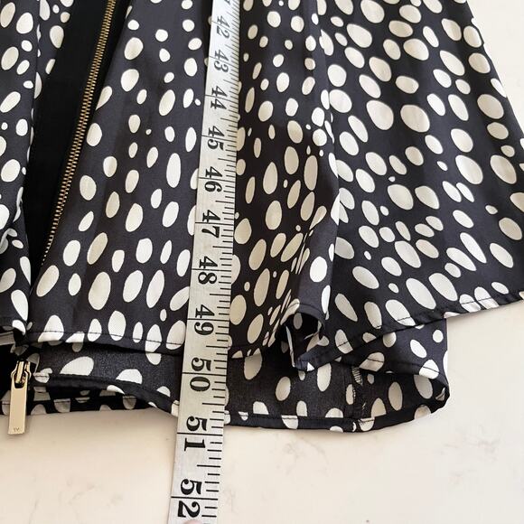 Karen Millen Black White Cheetah Animal Print Long Sleeve Midi Dress Size 4 NWT - Picture 12 of 13